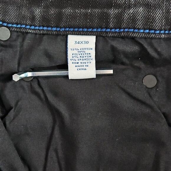 Arizona Jean Co Men's 32x30 Distressed Flex 360 Slim Fit Skinny Jeans Black - Picture 7 of 16